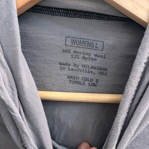 Melanzana Women's Light Gray Merino Blend Top